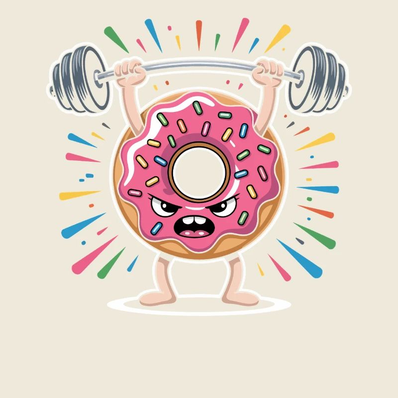 Donut strength training with sprinkles