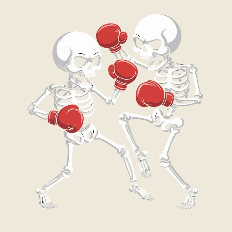 Skelettboxer Duell