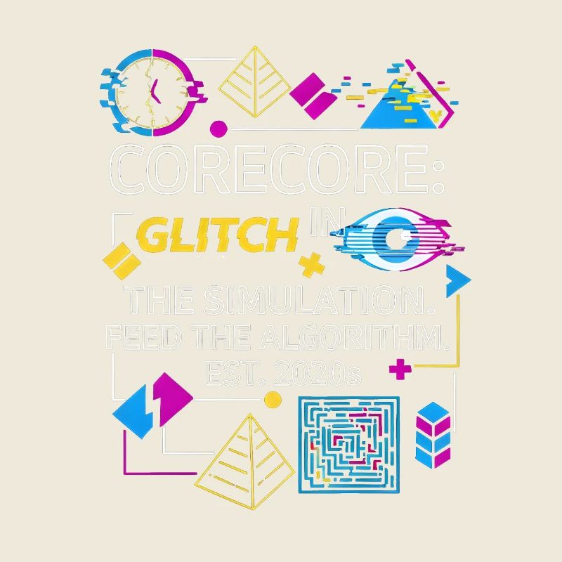 Corecore Glitch Simulation Algorithm Collage