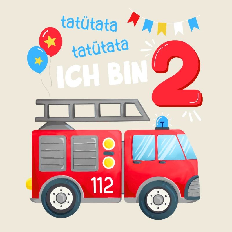 Uniforme de garçon de deuxième anniversaire 2 ans de la brigade des pompiers