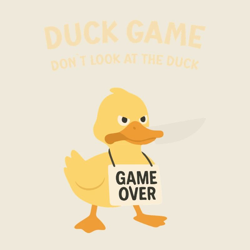 Duck Game Game Over Schild