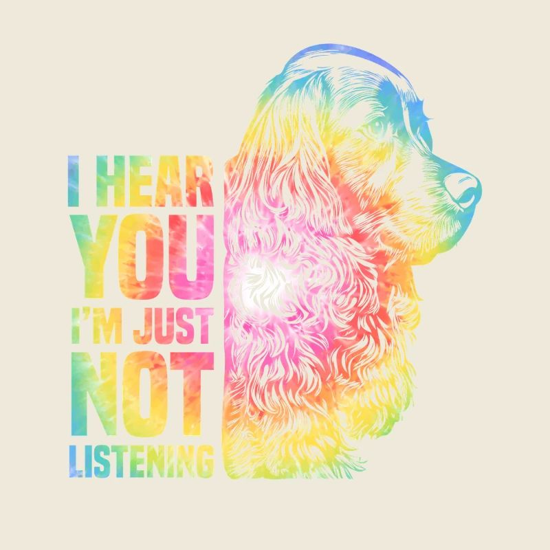 Regenbogen Tier Hund Cocker Spaniel