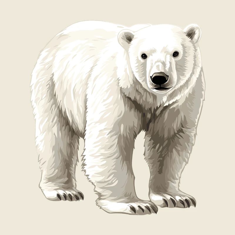 Weißer Polarbär Illustration