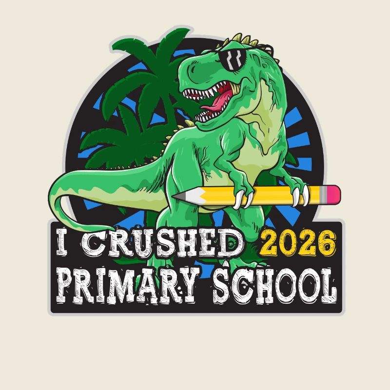 Letzter Tag des Grundschulabschlusses 2026 T-Rex