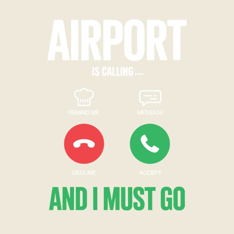 Appels drôles de vacances à l’aéroport et je dois