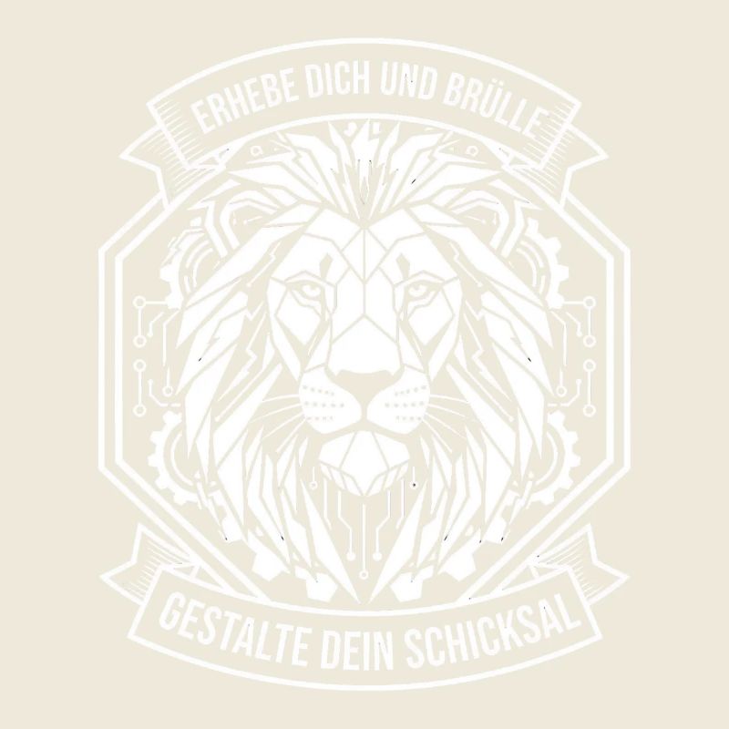 Löwen-Circuitlogo Gestalte Dein Schicksal