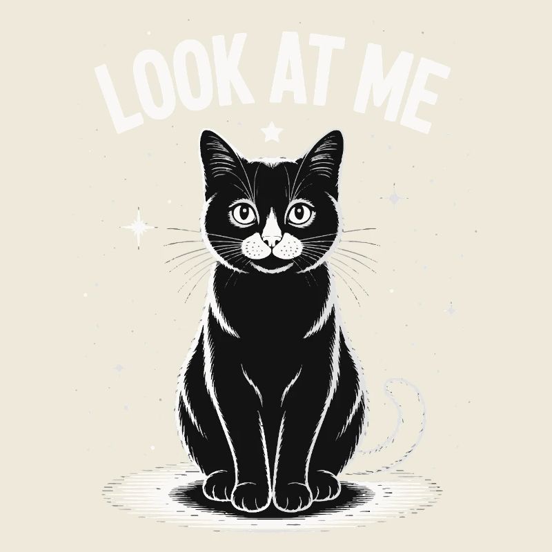 Look At Me - Katze Sternenhimmel