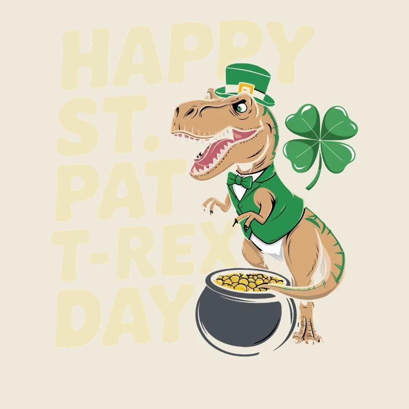 Dino Leprechaun St Patrick Day
