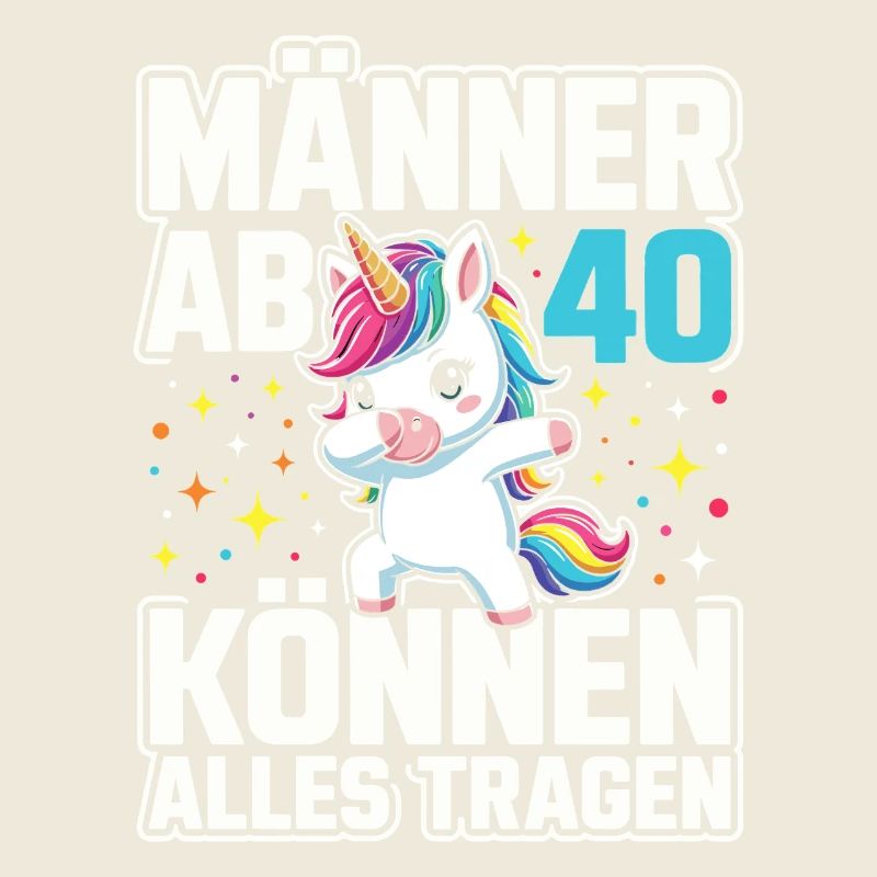 40. Geburtstag 40er 40ter 40 Jahre alt Einhorn