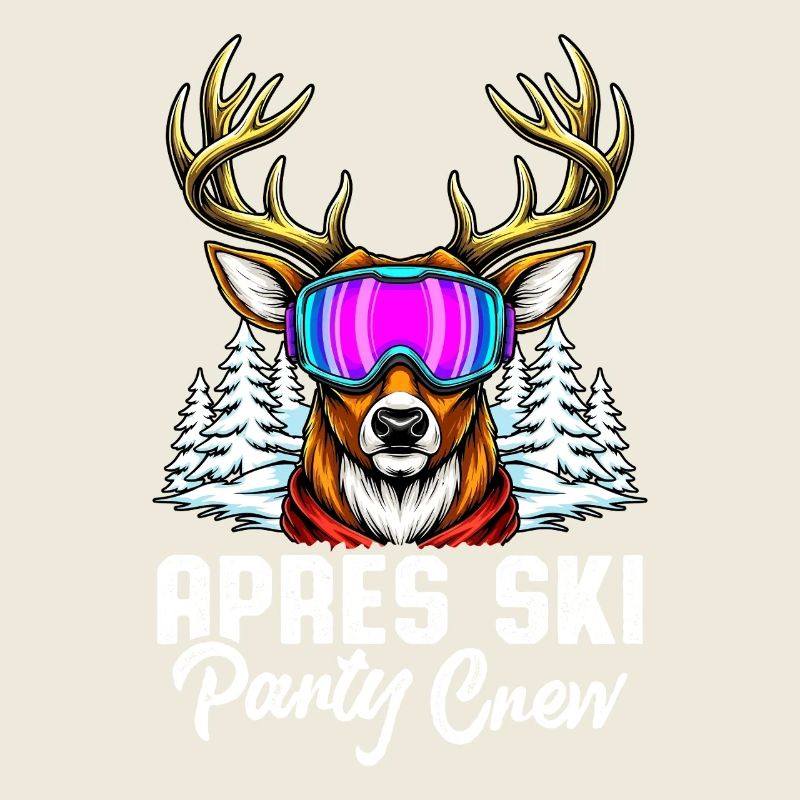 Équipe de fête après ski