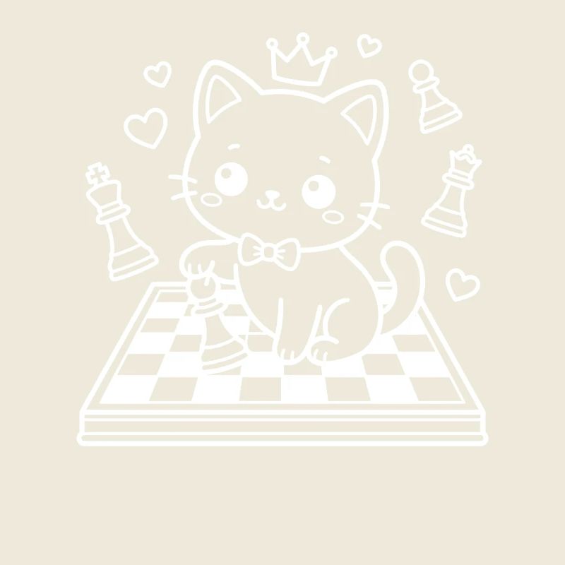 Chess Kawaii Cat