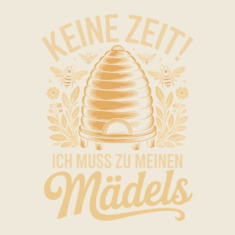 Biene Keine Zeit Mädels Imker Spruch Honig Bienen
