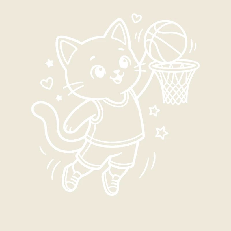 Kawaii Cat Baseball Player
