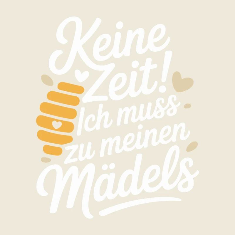 Biene Keine Zeit Mädels Imker Spruch Honig Bienen