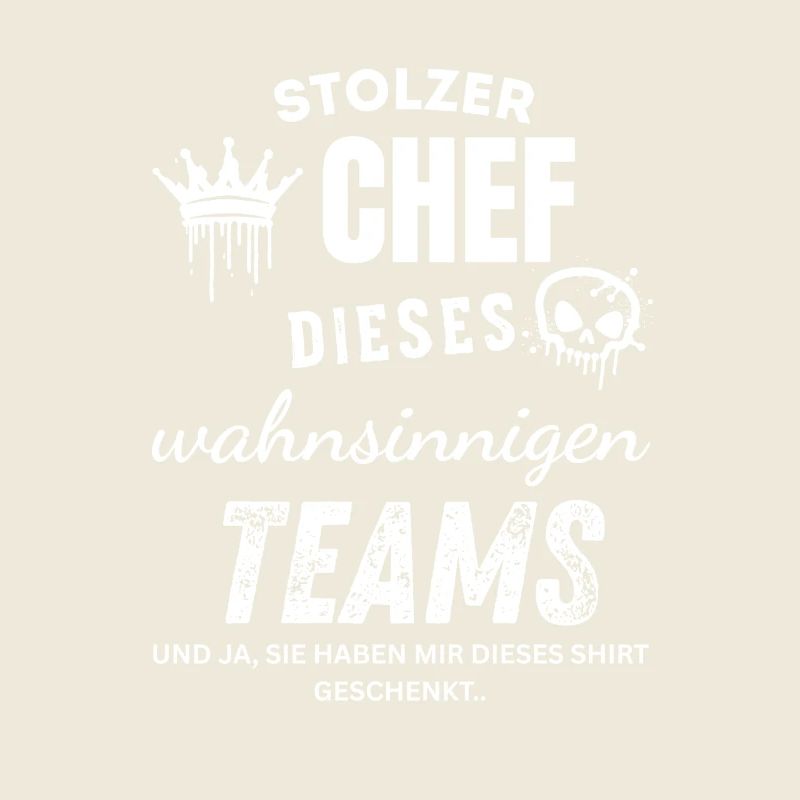 Stolzer Chef des wahnsinnigen Teams Chef Geschenk