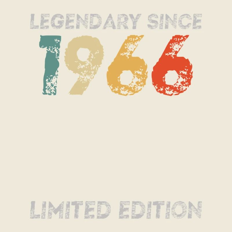 60. Geburtstag Legendary Since 1966 vintage