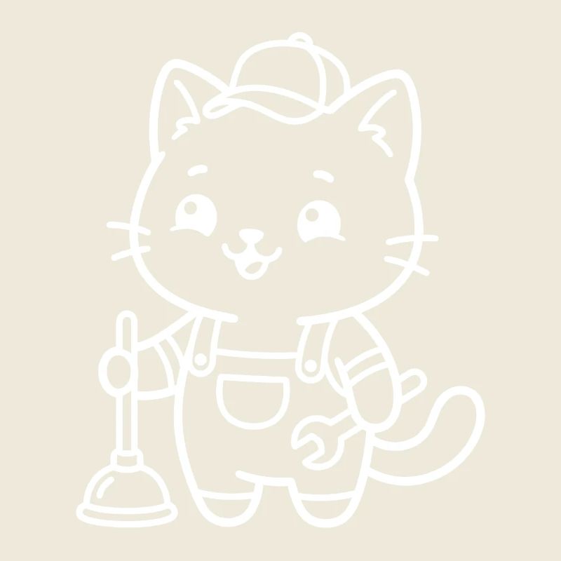 Klempner Kawaii Katze