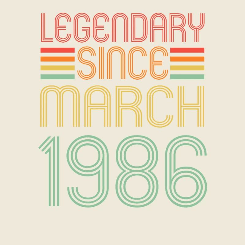 Legendary since March 1986, Retro, Geburtstag
