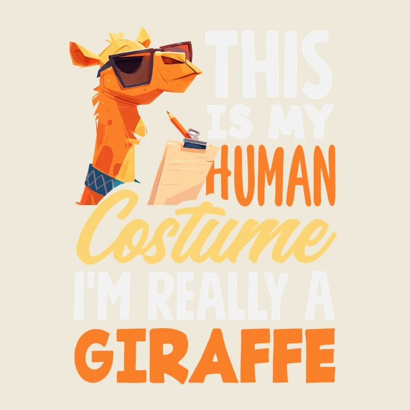 Das ist mein Menschen Kostüm Giraffe
