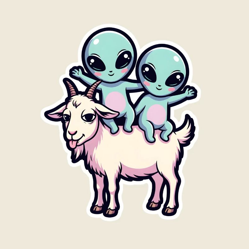 Alien Baby Goat Funny
