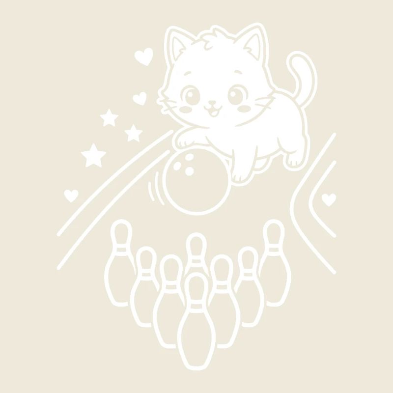 Kawaii Katze Bowling