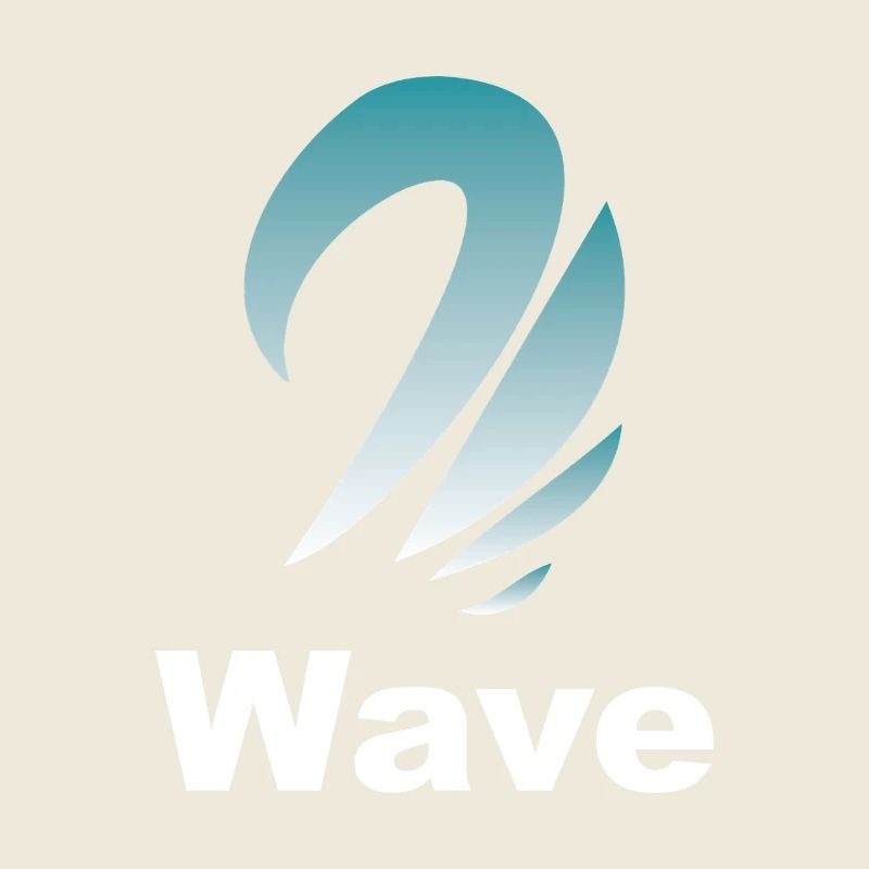 Wave Gradient Logo Design