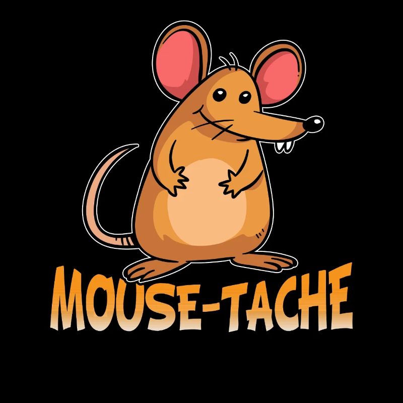 Dessin animé Drôle de jeu de mots de souris