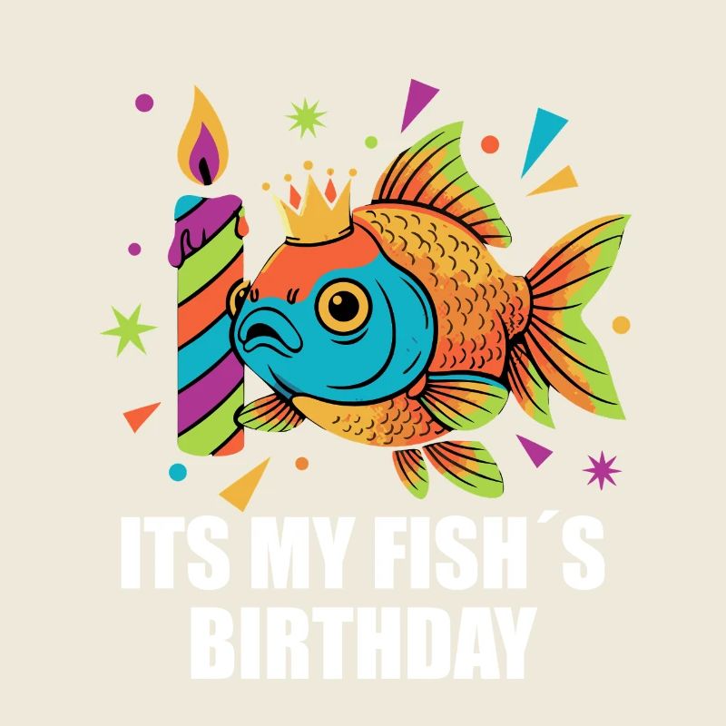 C’est le poisson rouge d’anniversaire de mon poisson