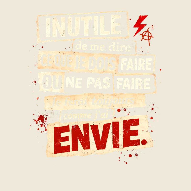 Envie Rebelle – Affiche Typographique