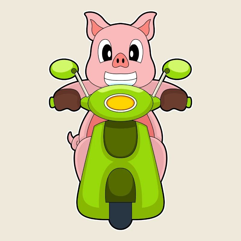 Trottinette Cochon