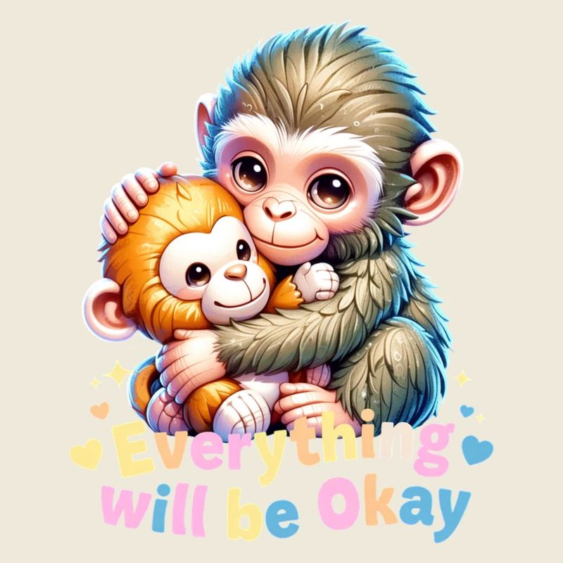 Tout ira bien, câlin de singe