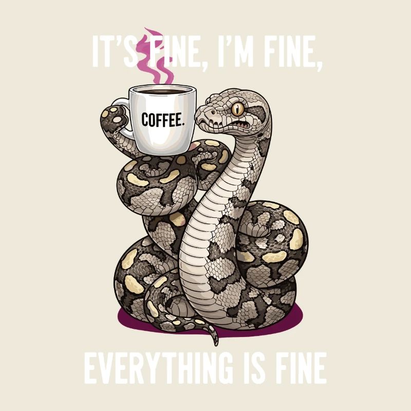 C’est bien dans l’humour fin du serpent du café