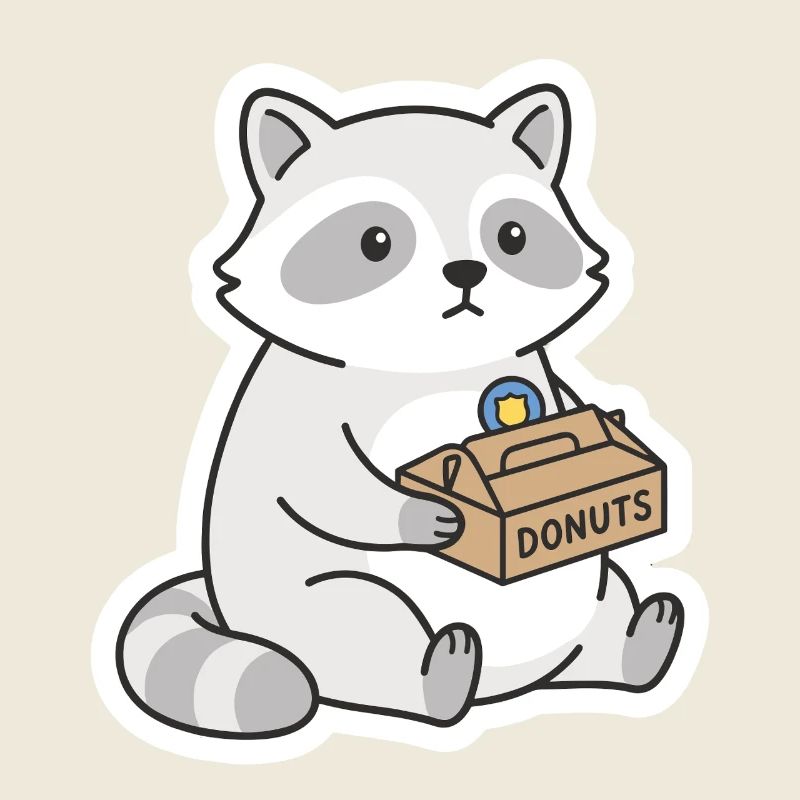 Motif de Donuts de raton laveur DONUTS