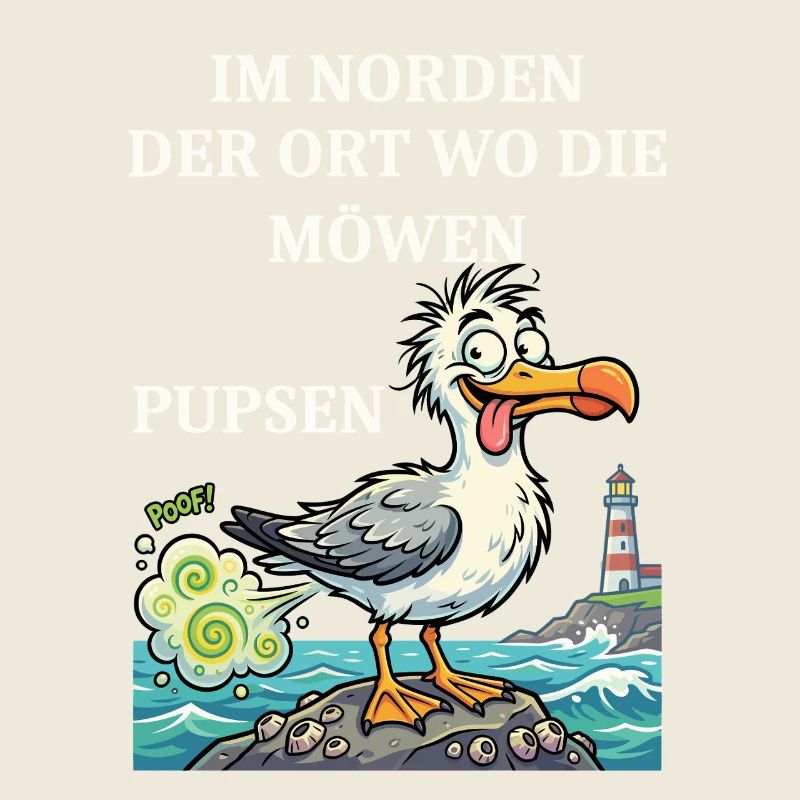 Norddeutscher Humor Spruch Möwe