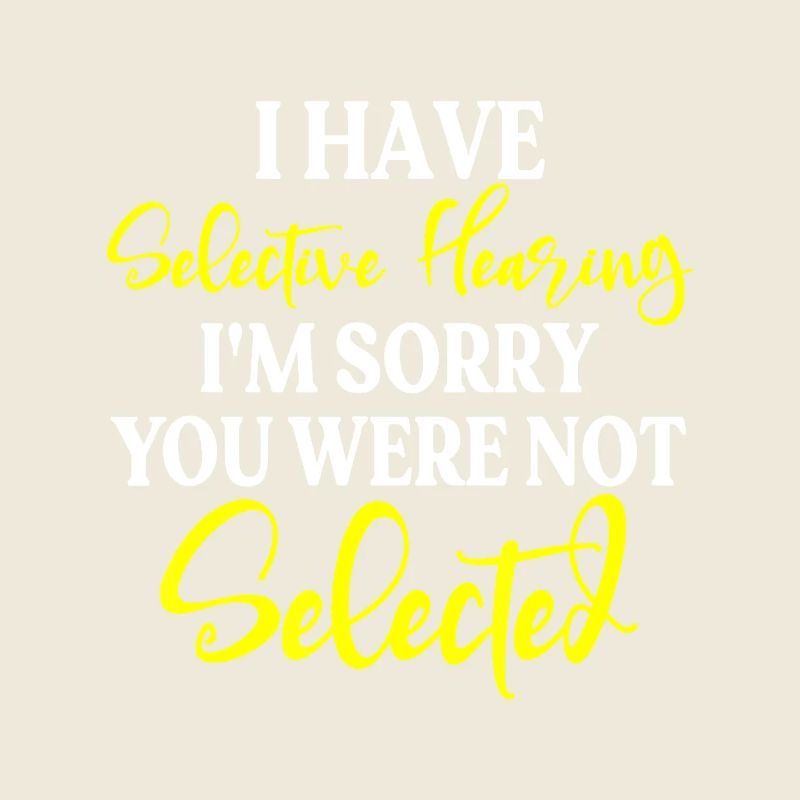 Audition sélective non sélectionnée