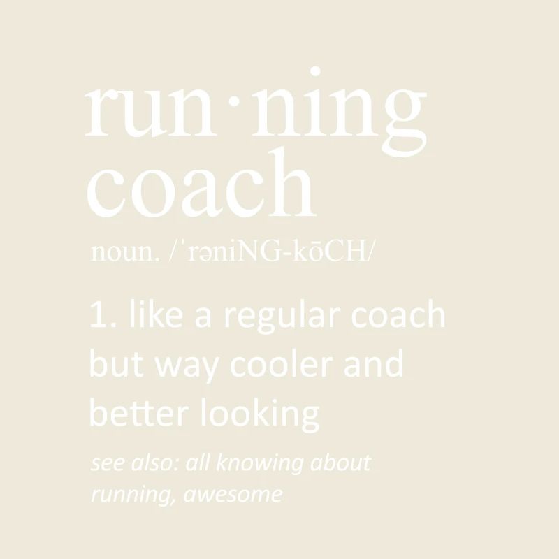 Définition du nom du coach de course drôle