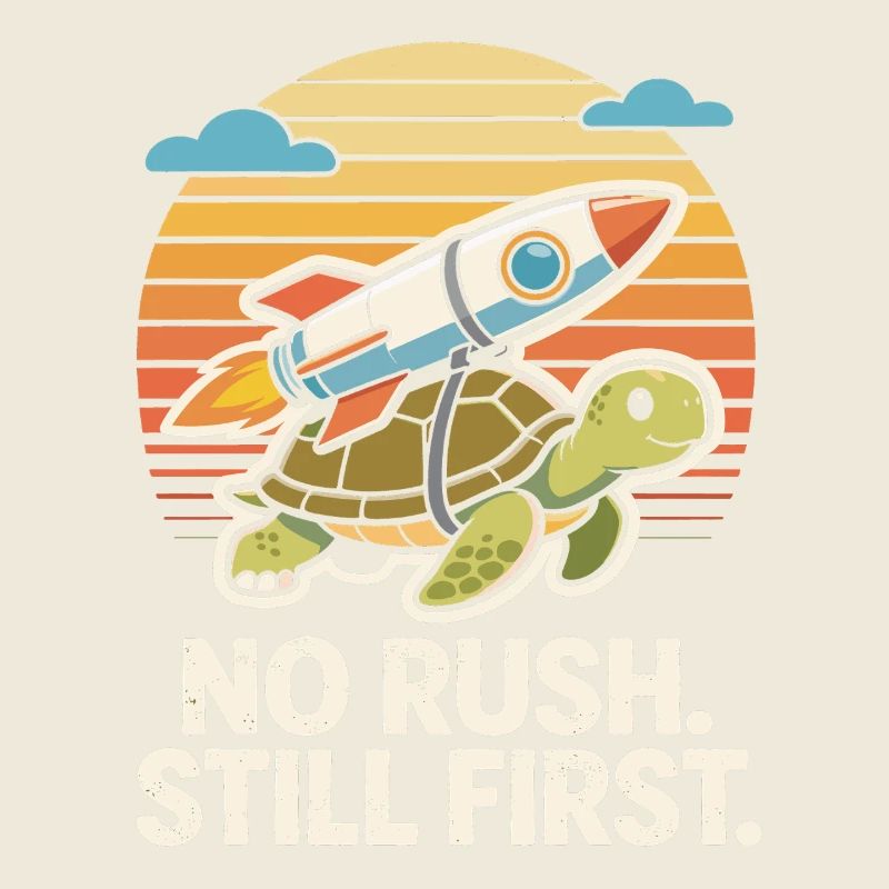 Keine Eile, immer noch das erste lustige Turtle Rocket Retro