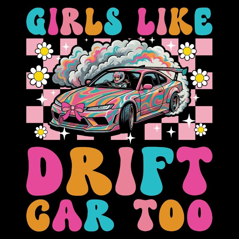 Mädchen mögen auch Driftauto Frauen Mädchen