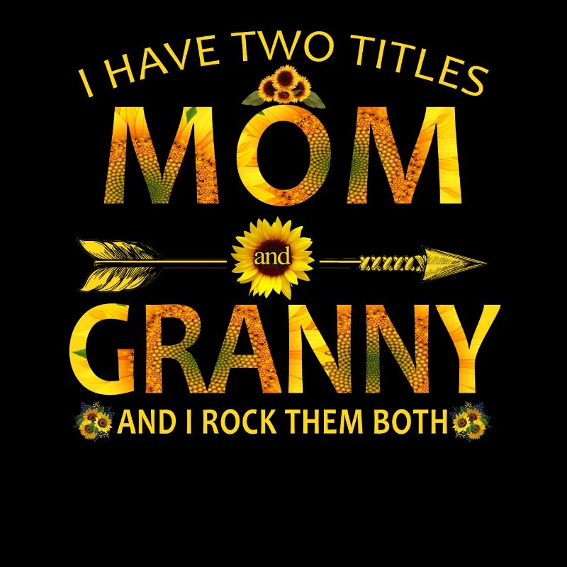 Mama & Oma Sonnenblumen-Shirt mit Blumenmuster