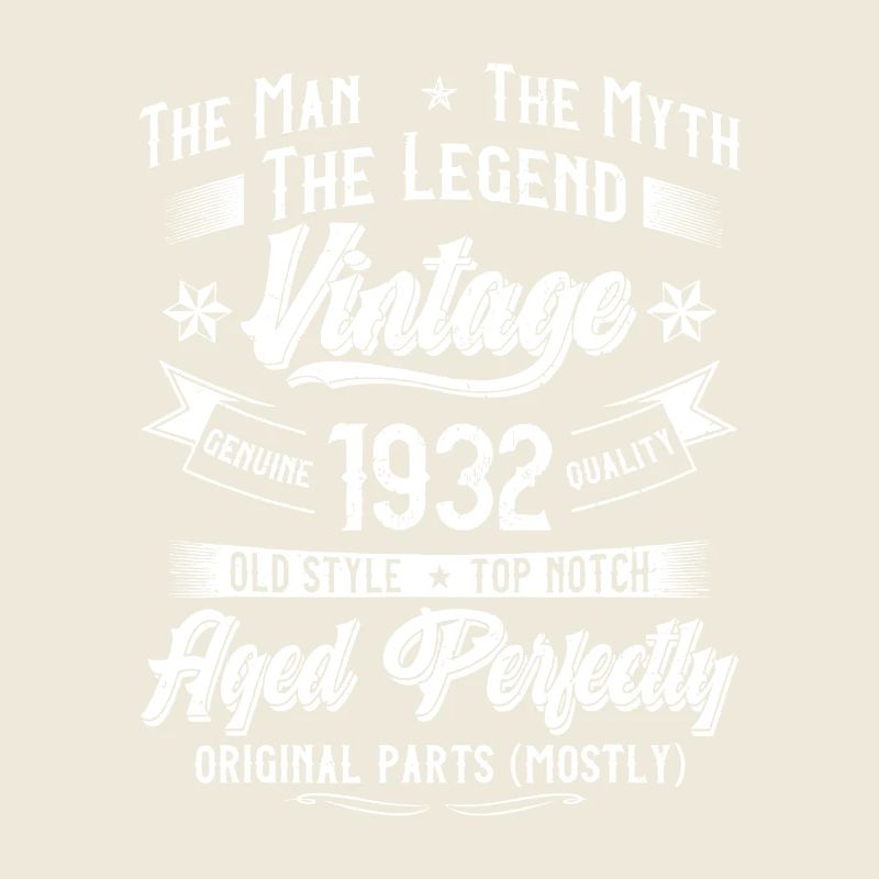 Vintage 1932 Legend Tee Print