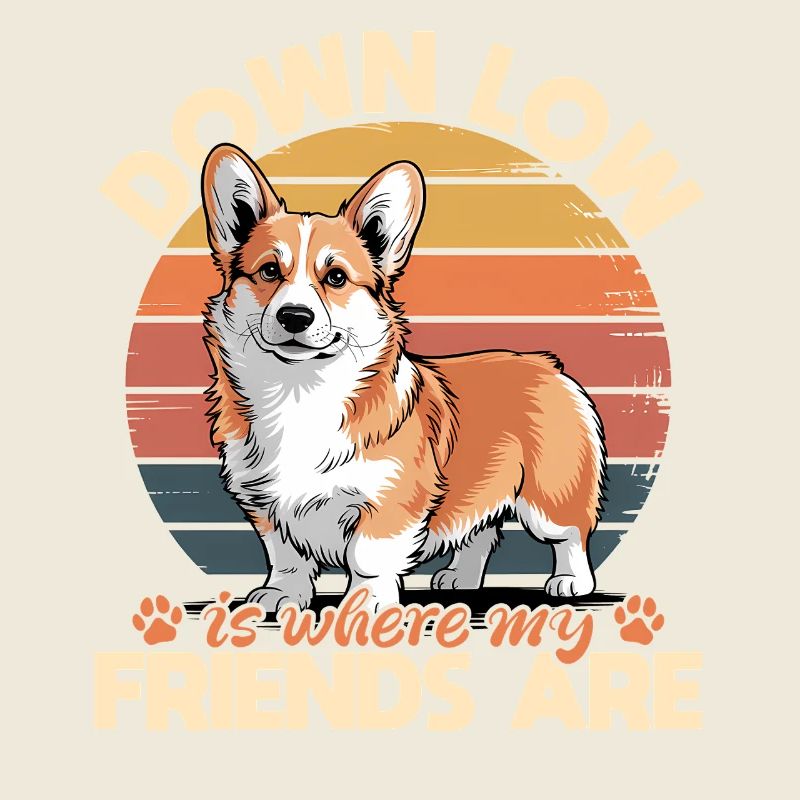 Corgi de race de chien drôle