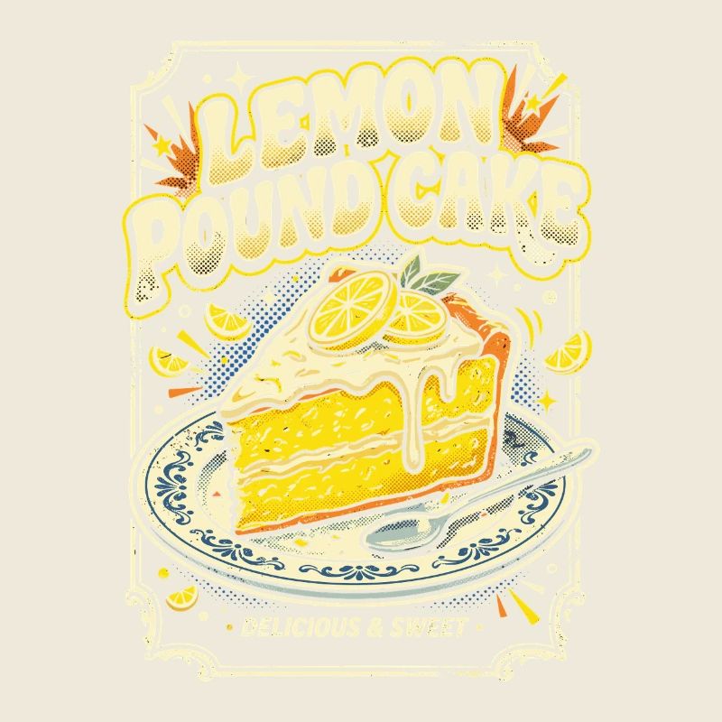 Illustration de gâteau au citron