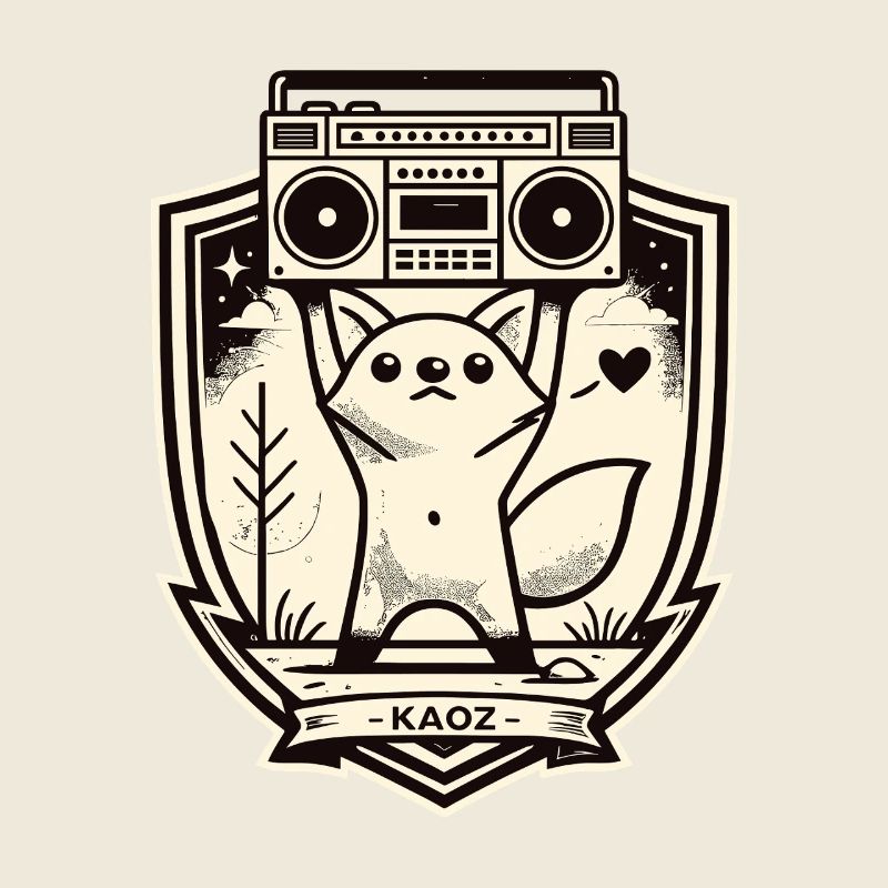 Écusson Kitty Boombox
