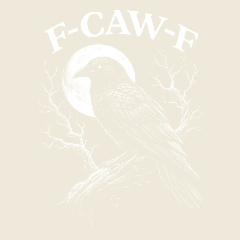 F-Caw-F Crow Raven Dark Gothic Humor Lustiger Goth