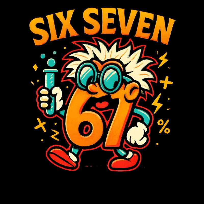 Six Seven 67 Science Humor Nerd Gift Idea