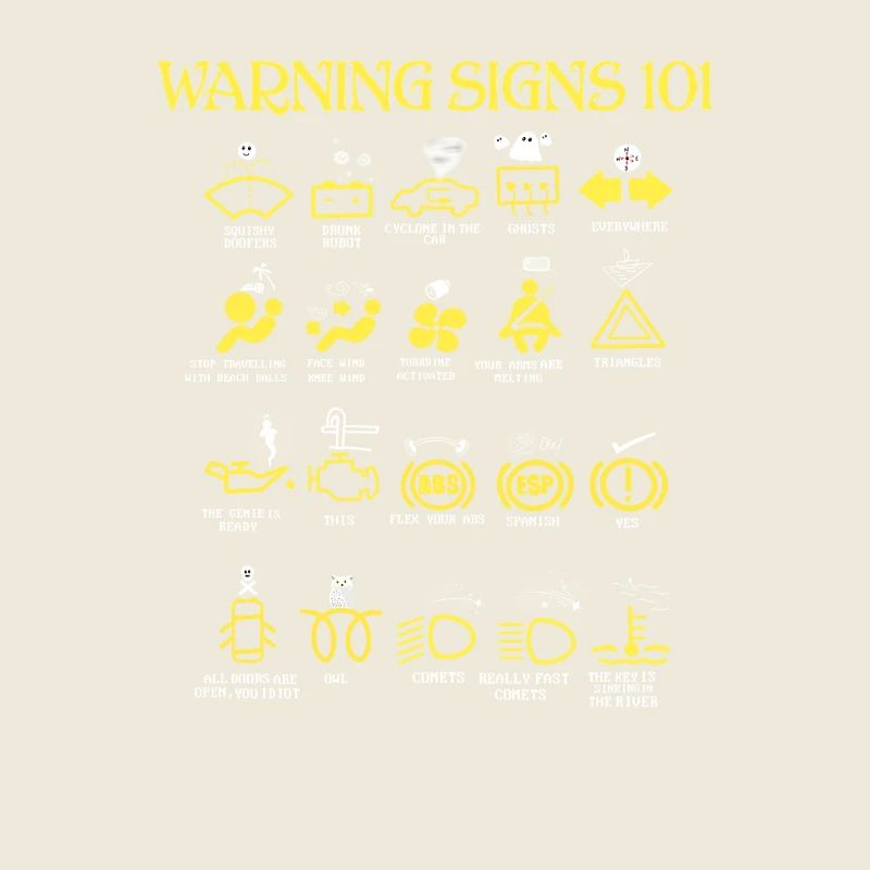 Car Warning Signs