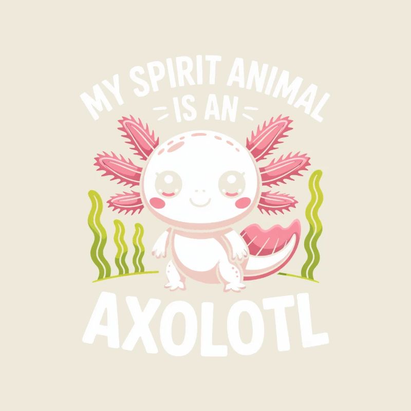 Axolotl Geisttier-Design