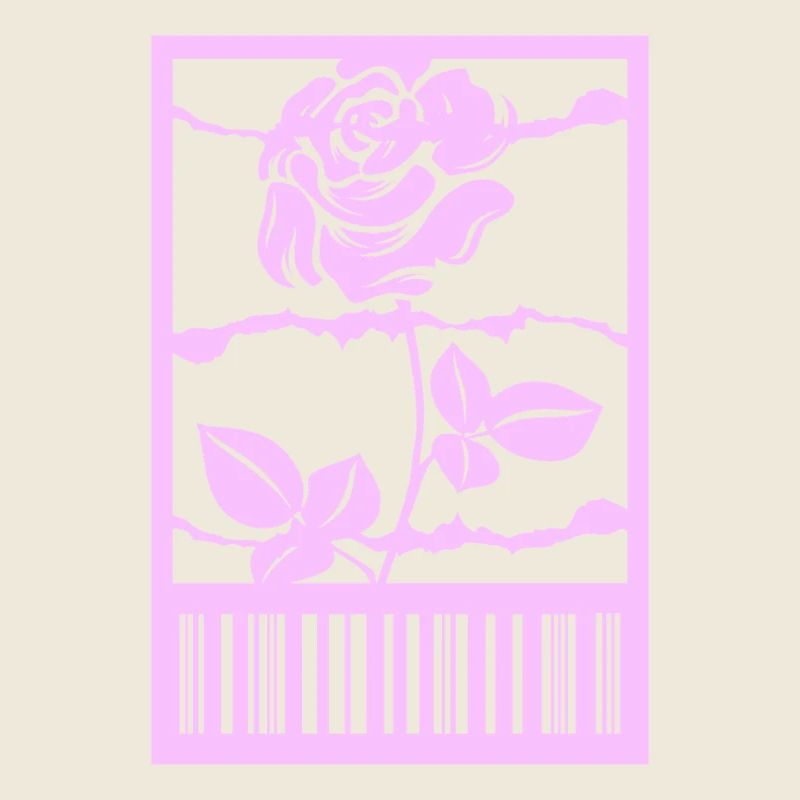 Gothic Rose Stacheldraht Strichcode Urban Style