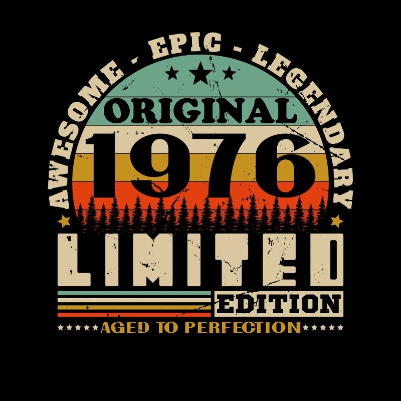 1976 Vintage Retro Geburtstagsgeschenk