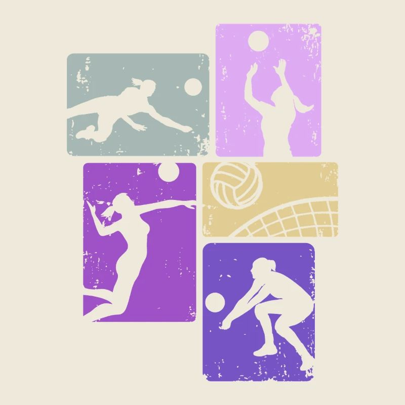 Joueuse de volley-ball de beach-volley féminin